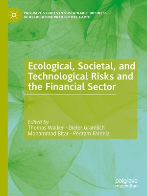 cover image of Ecological, Societal, and Technological Risks and the Financial Sector